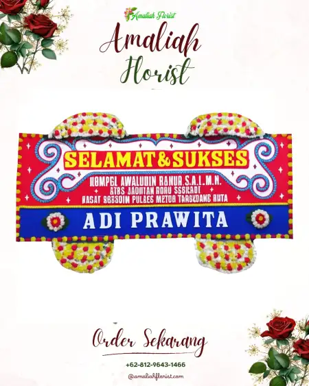 Papan Bunga Ucapan Selamat Purwasedar